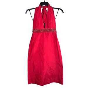 French Connection Red Halter Sundress